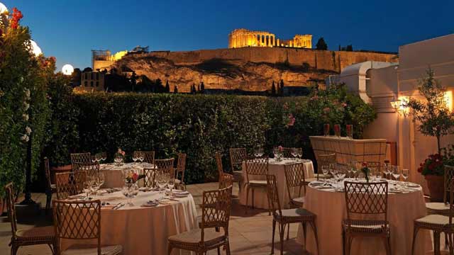 Bar en la azotea Atenas Acropolis Secret - Roof Garden Bar Restaurante