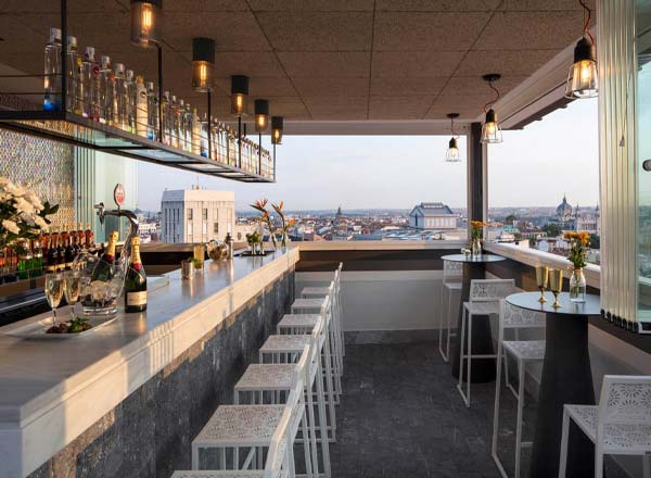 Rooftop bar Madrid Hotel Emperador en Madrid