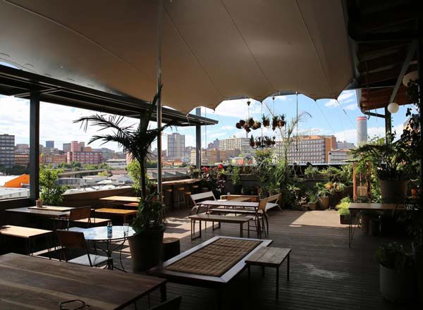 Bar en la azotea Sala de estar en Johannesburgo Café en la azotea en Johannesburgo