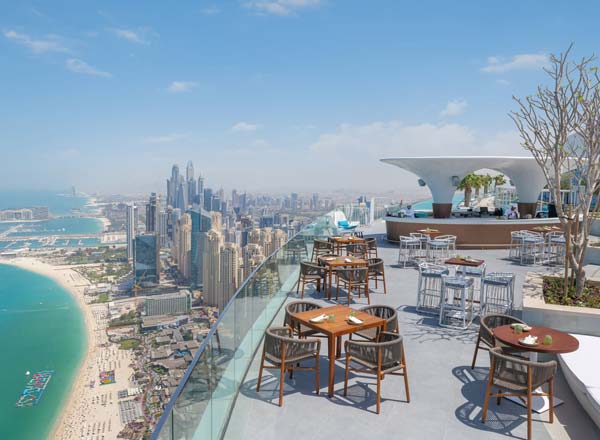 Bar en la azotea Dubai ZETA Seventy Seven en Dubai