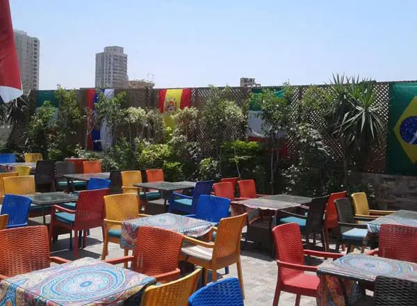 Bar en la azotea 3al Genena en El Cairo