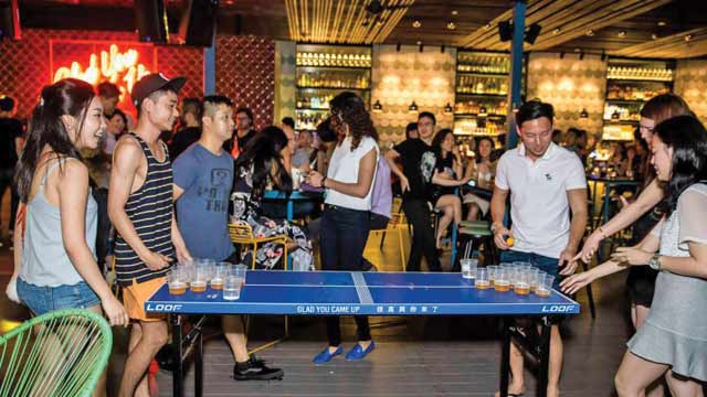 Bar en la azotea Loof en Singapur