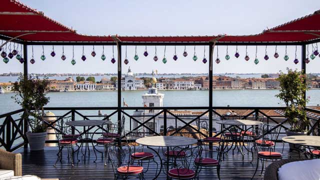 Bar en la azotea Settimo Cielo en Venecia
