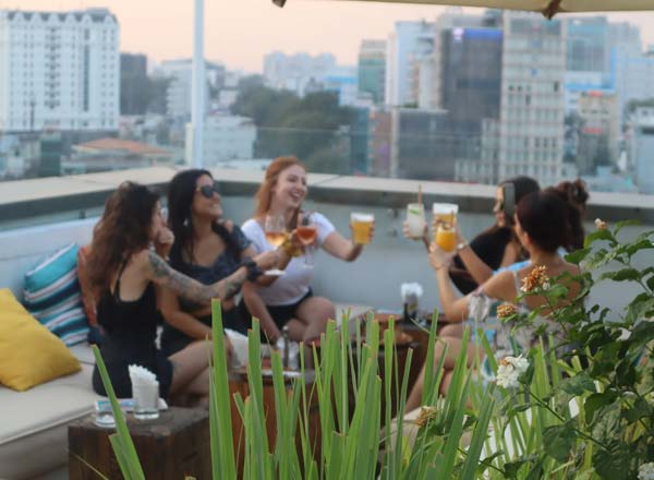 Bar en la azotea Banana Mama Rooftop and Kitchen en Ho Chi Minh