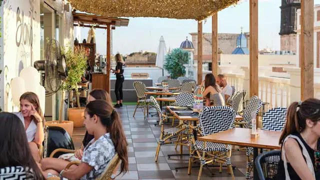 Bar en la azotea Blanq Carmen's Rooftop en Valencia