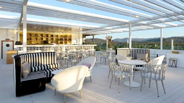 Rooftop bar Epic Infinity Lounge en Bless Hotel en Ibiza