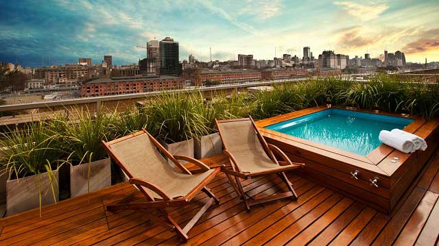 Rooftop bar Hotel Madero in Buenos Aires