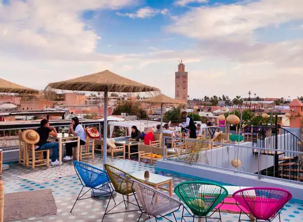 Bar en la azotea M Rooftop en Marrakech
