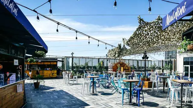 Bar en la azotea Maldini en Buenos Aires