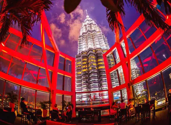 Bar en la azotea Marini's en 57 en Kuala Lumpur