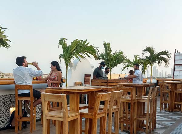 Bar en la azotea Mirador Gastro Bar en Cartagena