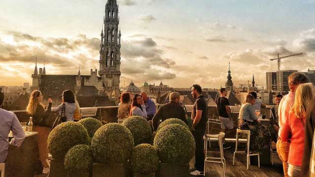 Bar en la azotea Secret Rooftop by Warwick en Bruselas