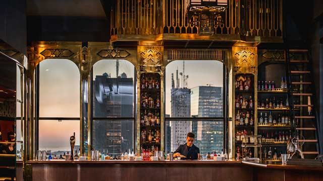 Bar en la azotea Trade Skybar en Buenos Aires