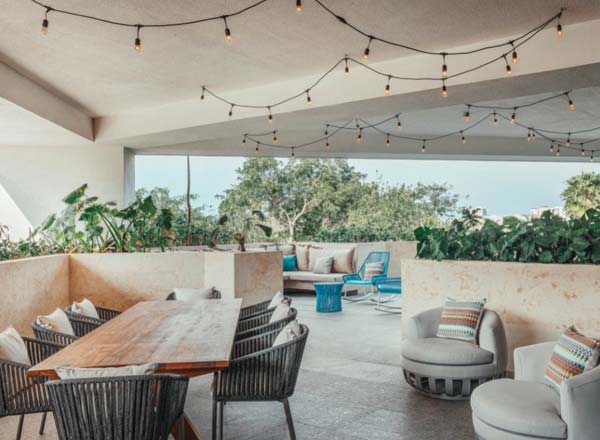 Bar en la azotea Wander Rooftop en Cancún