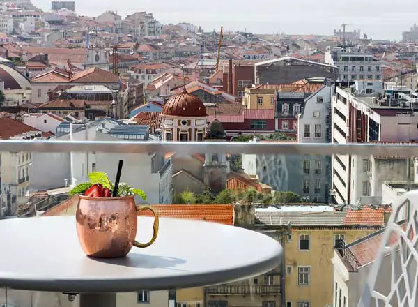Rooftop bar Ático de NH en Lisboa