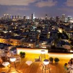 Bar en la azotea Blue Sky en Tel Aviv