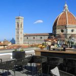 Bar en la azotea Divina Terrazza en el Grand Hotel Cavour en Florencia