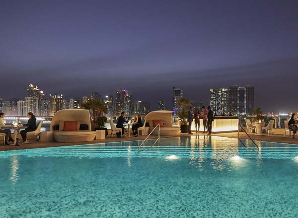 Bar en la azotea Eclipse Terrace Lounge en Abu Dhabi