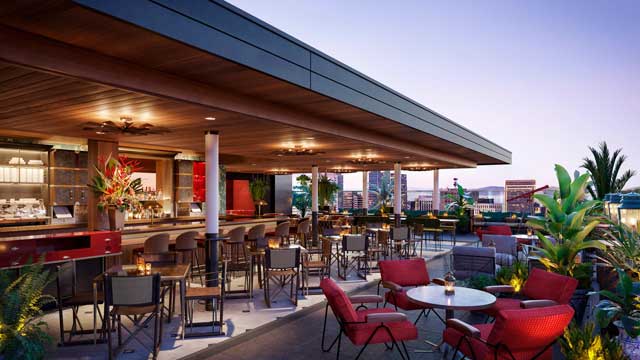 Bar en la azotea Everdene Rooftop en San Francisco