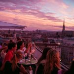 Bar en la azotea Juwel Wien en Viena