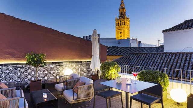 Rooftop bar La Giralda en Eurostars Sevilla Boutique en Sevilla