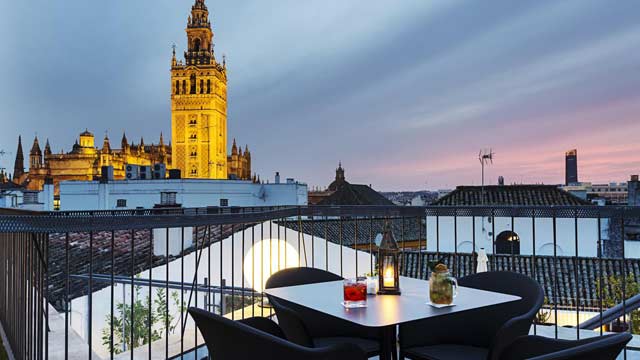 Rooftop bar La Giralda en Eurostars Sevilla Boutique en Sevilla