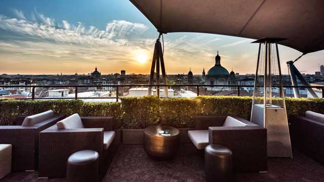 Rooftop bar The Roof Milano in Milano