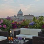 Rooftop bar Les Etoiles Rooftop en el Hotel Atlante Star en Roma
