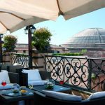 Bar en la azotea Minerva Roof Garden en Roma