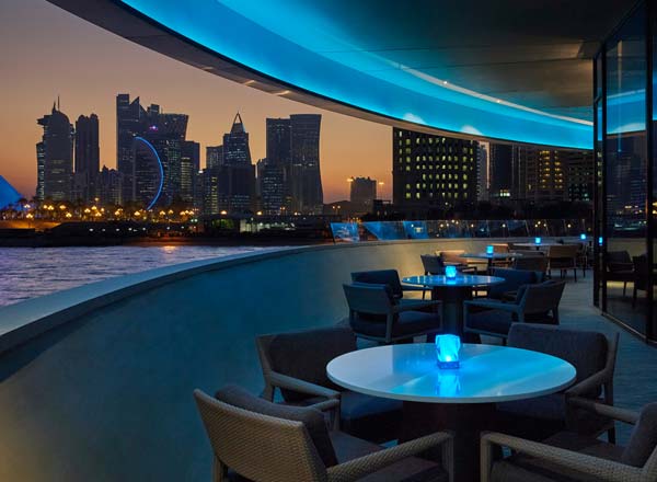 Bar en la azotea Nobu Doha en Doha