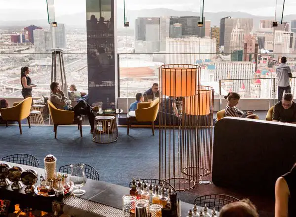 Bar en la azotea Skyfall Lounge en Las Vegas
