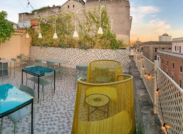 Bar en la azotea Rooftop Spritzeria Monti en Roma