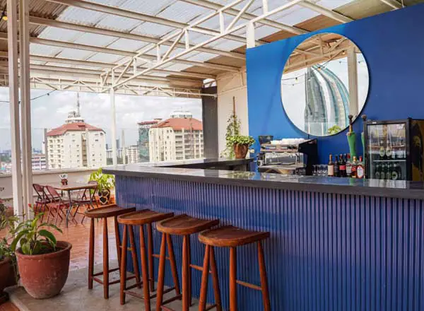 Bar en la azotea Unseen Nairobi en Nairobi