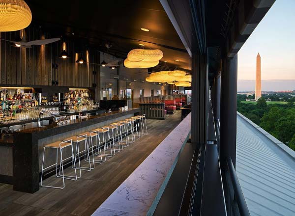 Bar en la azotea VUE Rooftop en Washington DC