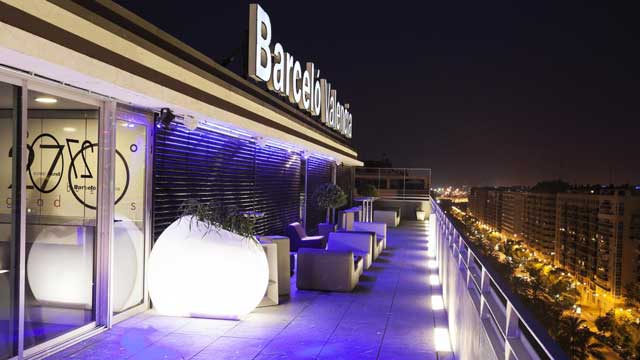 Rooftop bar 270 grados en Barceló Valencia