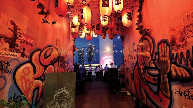 Bar en la azotea Kinki Rooftop Bar en Singapur