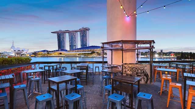 Bar en la azotea Kinki Rooftop Bar en Singapur