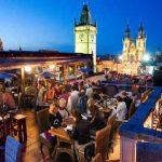 Bar en la azotea Terasa U Prince en Praga