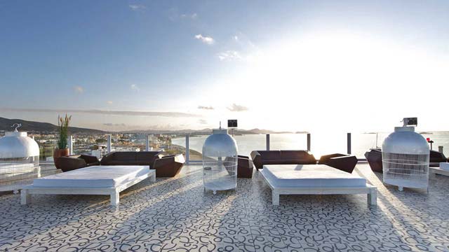 Rooftop bar Up Ibiza Sky Society in Ibiza