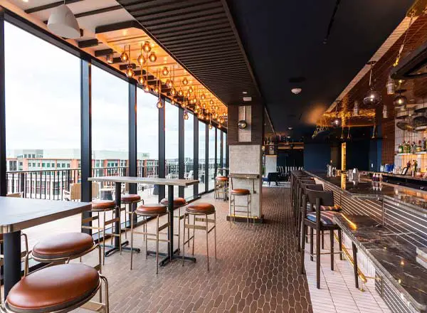 Bar en la azotea Anchovy Social en Washington DC