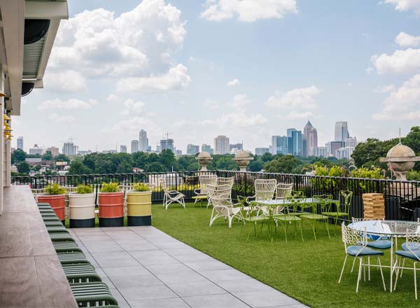 Bar en la azotea Hotel Clermont Rooftop en Atlanta