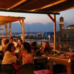 Bar en la azotea Restaurante Club de Remo en Marsella