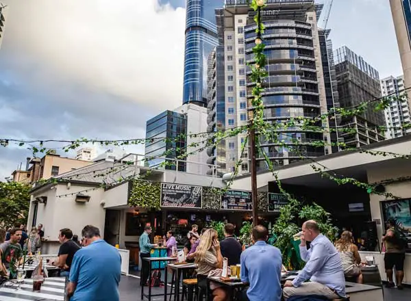 Bar en la azotea The Rooftop en Stock Exchange Hotel en Brisbane