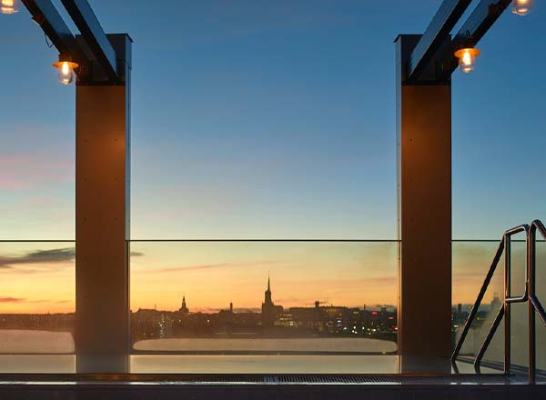 Rooftop bar The Nest at Downtown Camper by Scandic in Stockholm