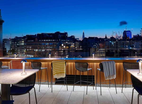Bar en la azotea The Rooftop St. James en Londres