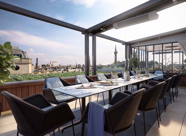 Bar en la azotea The Rooftop St. James en Londres