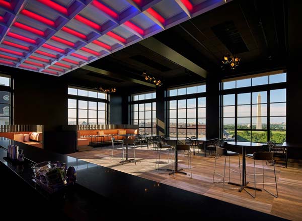 Bar en la azotea VUE Rooftop en Washington DC